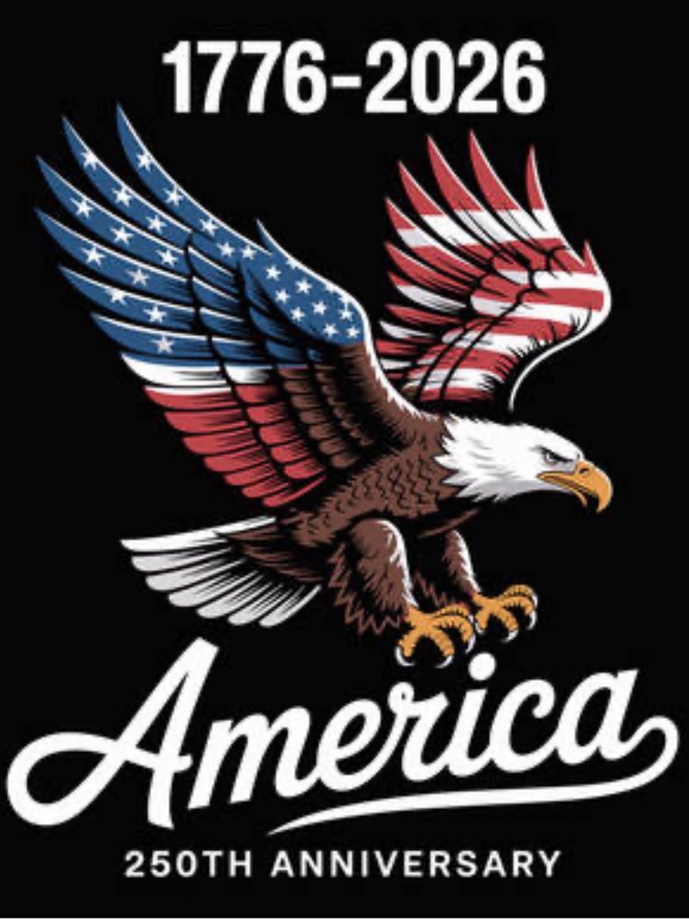 America 250 Anniversary Bumper Sticker NWT